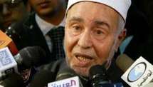 Cheikh Mohamed Sayed Tantaoui lors d'une conférence de presse, le 16 septembre 2006 au Caire Cheikh Mohamed Sayed Tantaoui lors d'une conférence de presse, le 16 septembre 2006 au Caire