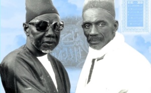 El Hadj Abdou Aziz Sy Dabakh en compagnie de El Hadj Ibou Sakho
