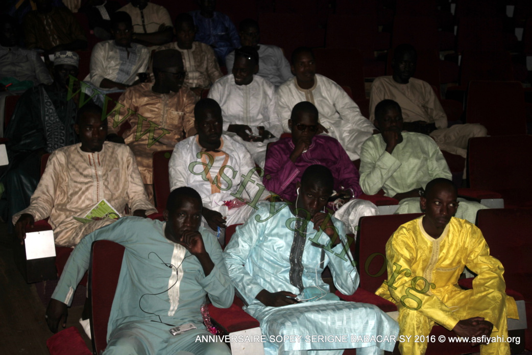 PHOTOS - 15 OCTOBRE 2016 AU CICES - Les Images de l'anniversaire de l'association Sopey Serigne Babacar Sy, présidé par Serigne Sidy Ahmed Sy Al Amine et Serigne Issa Touré