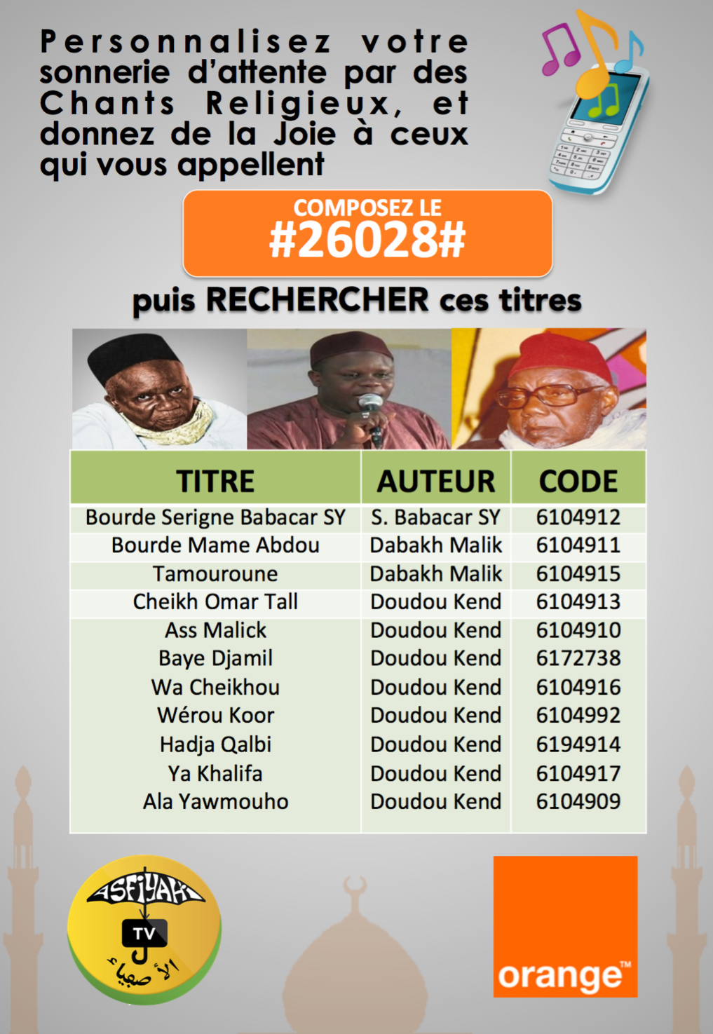 Dalal Tones Religieux 