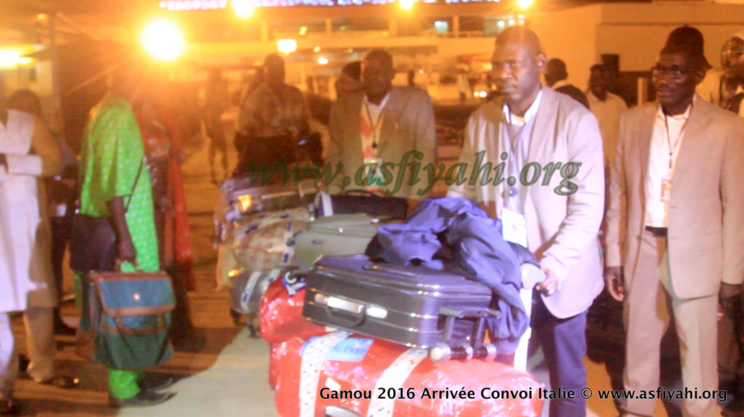 PHOTOS - GAMOU TIVAOUANE 2016 - Les Images de l'arrivée du Vol Spécial Gamou en provenance de l'Italie 