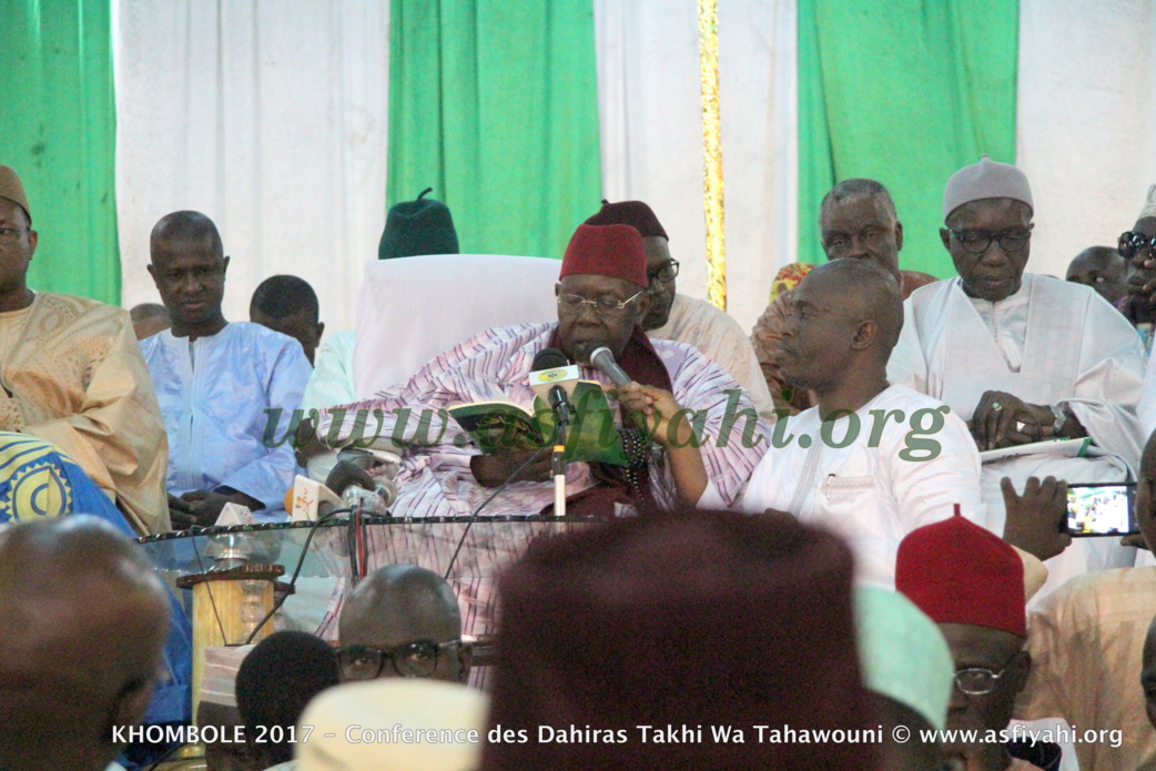 PHOTOS - KHOMBOLE 2017 - Les Images de la Conférence des Dahiras Takhi Wa Tahawouni présidée par le Khalif Général des Tidianes, Serigne Abdoul Aziz SY AL Amine 
