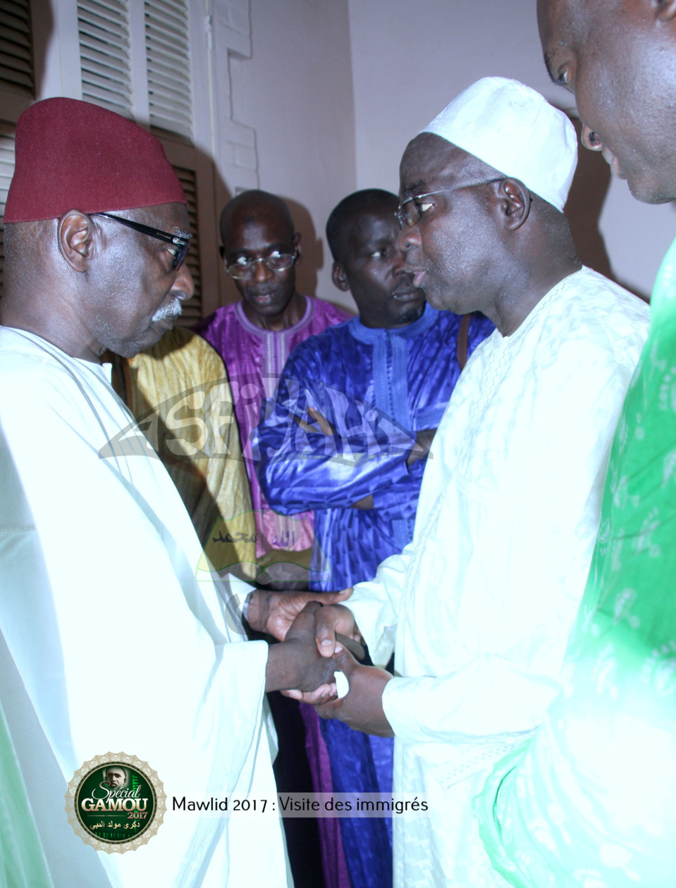 PHOTOS -  Gamou Tivaouane 2017 -La Federation des Tidianes d'Italie recue par le Khalif et son porte-parole