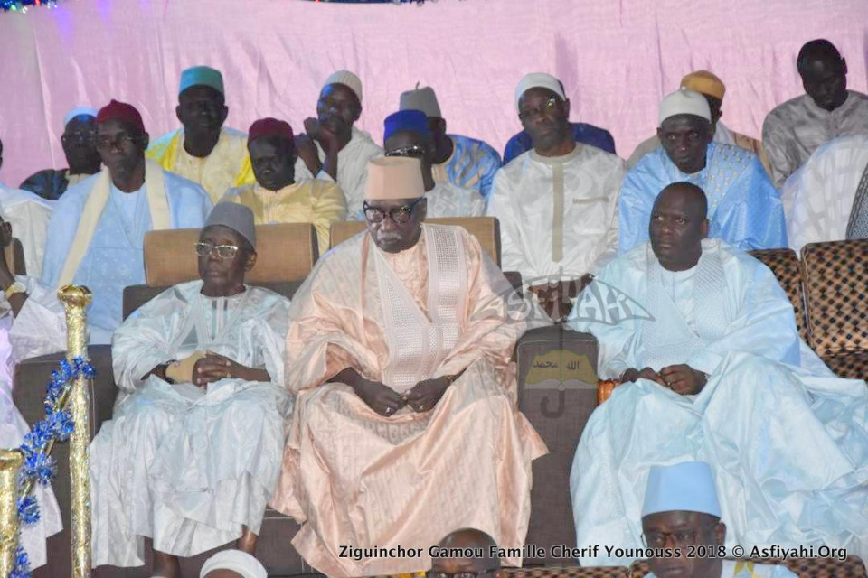PHOTOS - ZIGUINCHOR - Le Khalif General des Tidianes Serigne Babacar Sy Mansour a presidé ce Samedi 28 Avril 2018, le Gamou annuel de la famille de Cherif Younouss Aidara, precisement de Cherif Bachir Aidara de Ziguinchor Santhiaba