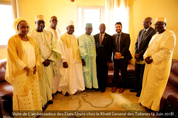 PHOTOS - L'ambassadeur des Etats-unies reçu par le Khalif Général des Tidianes Serigne Mbaye Sy Mansour: L'exception Sénégalaise, la lutte contre le Terrorisme au menu des échanges  