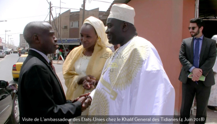 VIDEO - REPORTAGE - L'exception Sénégalaise, dialogue entre les religions et confréries, lutte contre le Terrorisme: L'ambassadeur des USA et Serigne Mbaye Sy Mansour délivrent un message de Paix Universel 