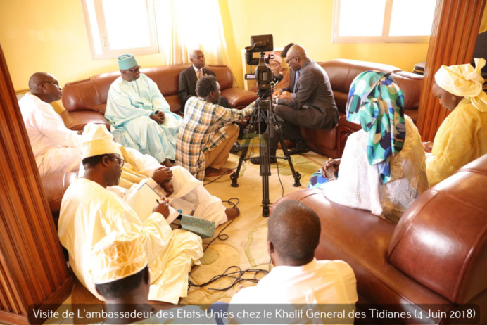 VIDEO - REPORTAGE - L'exception Sénégalaise, dialogue entre les religions et confréries, lutte contre le Terrorisme: L'ambassadeur des USA et Serigne Mbaye Sy Mansour délivrent un message de Paix Universel 