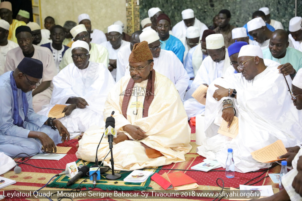 PHOTOS - TIVAOUANE - les Images de la Leylatoul Qadr 2018 à la Mosquée Serigne Babacar Sy sous la presidence de Serigne Pape Malick Sy