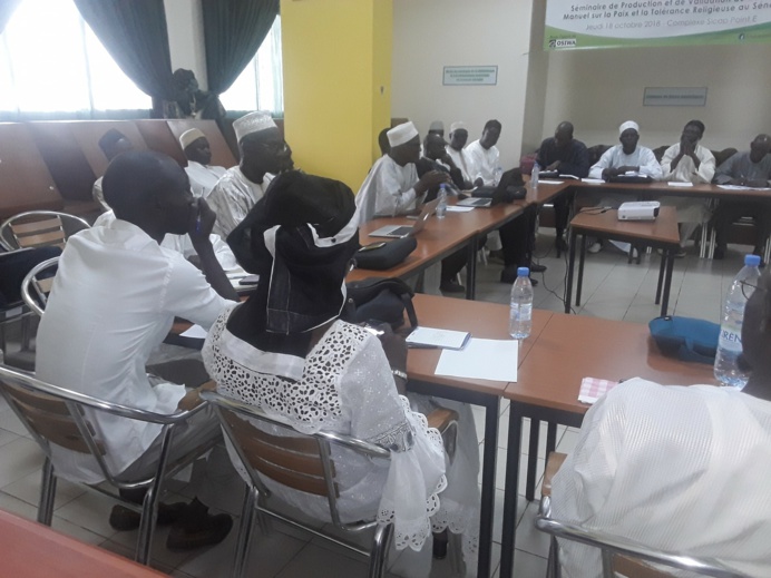 EN IMAGES - Séminaire de production et de validation du Recueil/Manuel sur la paix et la tolérance religieuse au Sénégal EN IMAGES - Séminaire de production et de validation du Recueil/Manuel sur la paix et la tolérance religieuse au Sénégal