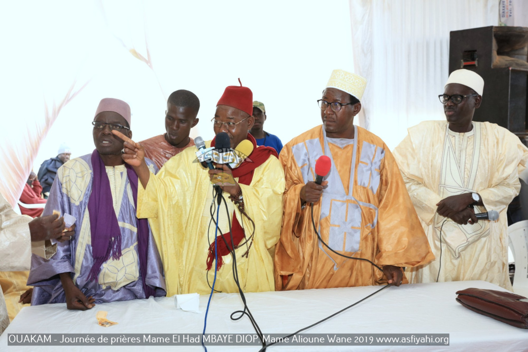 PHOTOS - OUAKAM - Les Images de la Cérémonie de de Clôture de la Journée de prières des familles Mame El Had MBAYE DIOP, Mame Alioune WANE 2019, présidée par Serigne Babacar SY Mansour, Khalif General des Tidianes 