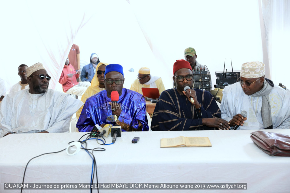 PHOTOS - OUAKAM - Les Images de la Cérémonie de de Clôture de la Journée de prières des familles Mame El Had MBAYE DIOP, Mame Alioune WANE 2019, présidée par Serigne Babacar SY Mansour, Khalif General des Tidianes 