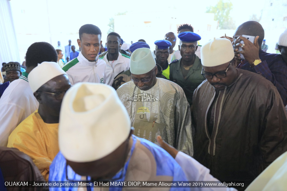 PHOTOS - OUAKAM - Les Images de la Cérémonie de de Clôture de la Journée de prières des familles Mame El Had MBAYE DIOP, Mame Alioune WANE 2019, présidée par Serigne Babacar SY Mansour, Khalif General des Tidianes 