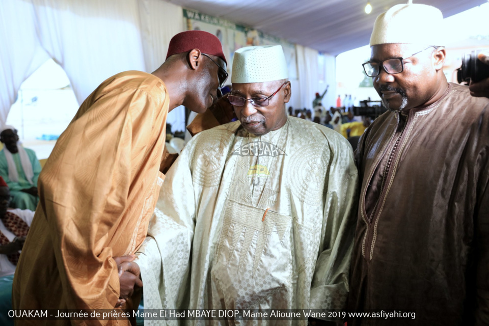 PHOTOS - OUAKAM - Les Images de la Cérémonie de de Clôture de la Journée de prières des familles Mame El Had MBAYE DIOP, Mame Alioune WANE 2019, présidée par Serigne Babacar SY Mansour, Khalif General des Tidianes 
