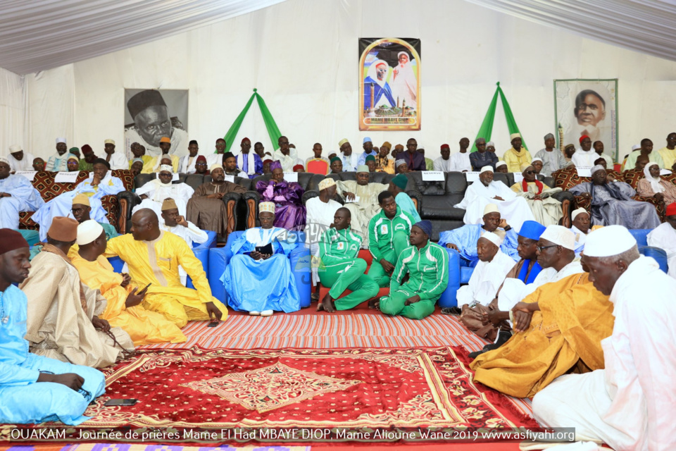 PHOTOS - OUAKAM - Les Images de la Cérémonie de de Clôture de la Journée de prières des familles Mame El Had MBAYE DIOP, Mame Alioune WANE 2019, présidée par Serigne Babacar SY Mansour, Khalif General des Tidianes 