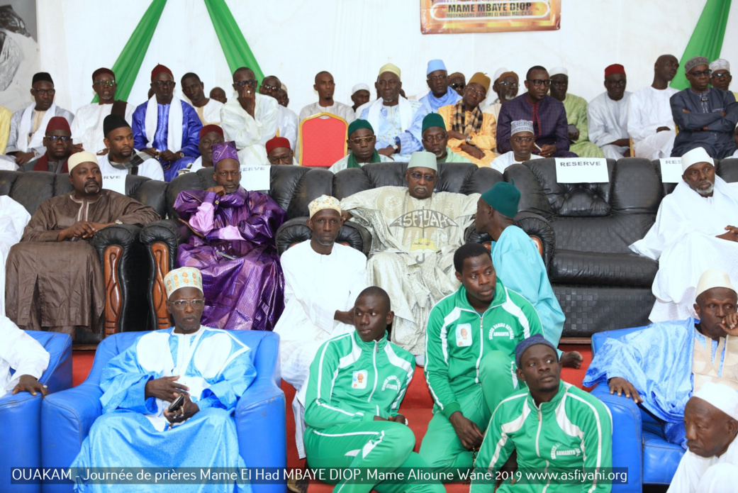 PHOTOS - OUAKAM - Les Images de la Cérémonie de de Clôture de la Journée de prières des familles Mame El Had MBAYE DIOP, Mame Alioune WANE 2019, présidée par Serigne Babacar SY Mansour, Khalif General des Tidianes 