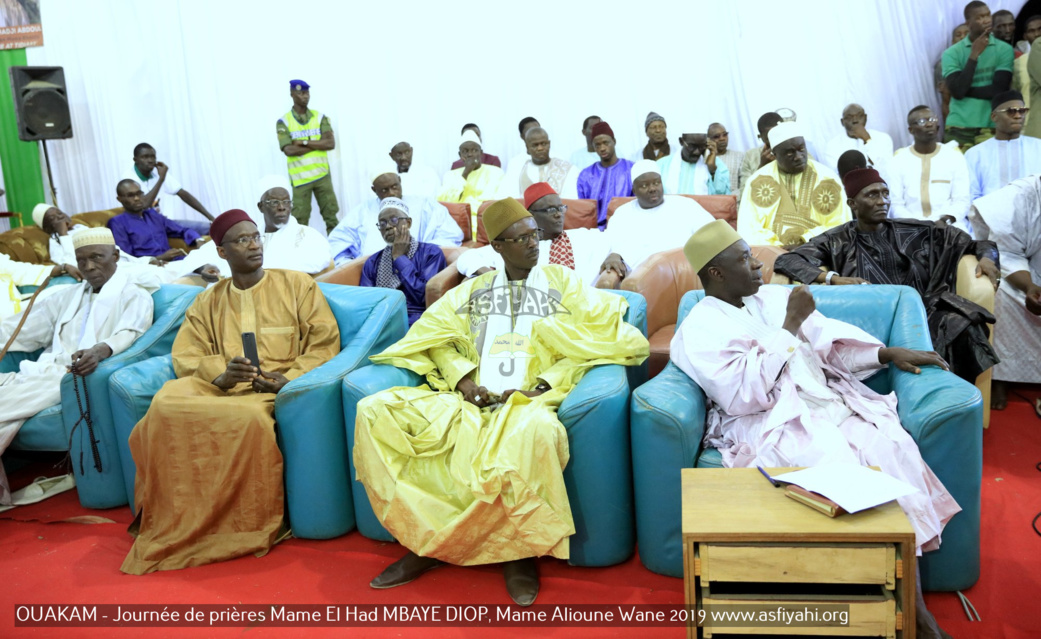 PHOTOS - OUAKAM - Les Images de la Cérémonie de de Clôture de la Journée de prières des familles Mame El Had MBAYE DIOP, Mame Alioune WANE 2019, présidée par Serigne Babacar SY Mansour, Khalif General des Tidianes 
