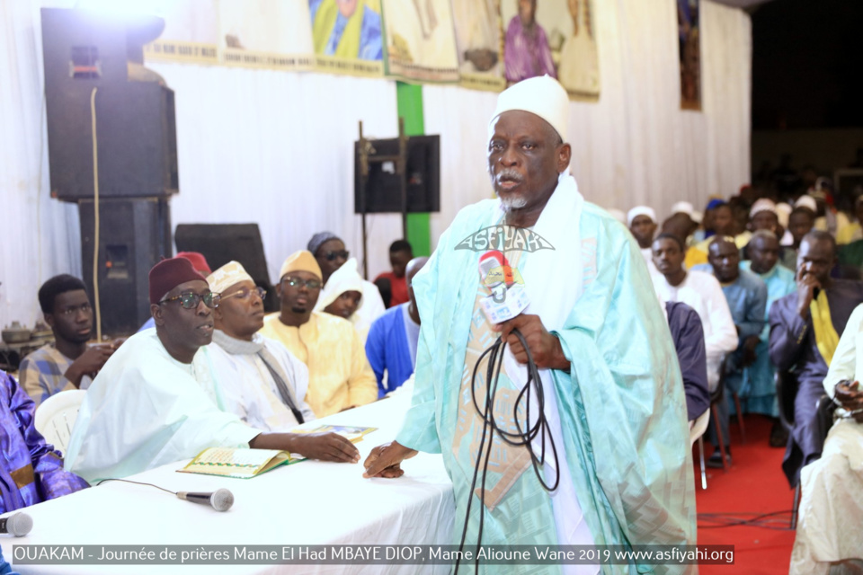 PHOTOS - OUAKAM - Les Images de la Cérémonie de de Clôture de la Journée de prières des familles Mame El Had MBAYE DIOP, Mame Alioune WANE 2019, présidée par Serigne Babacar SY Mansour, Khalif General des Tidianes 