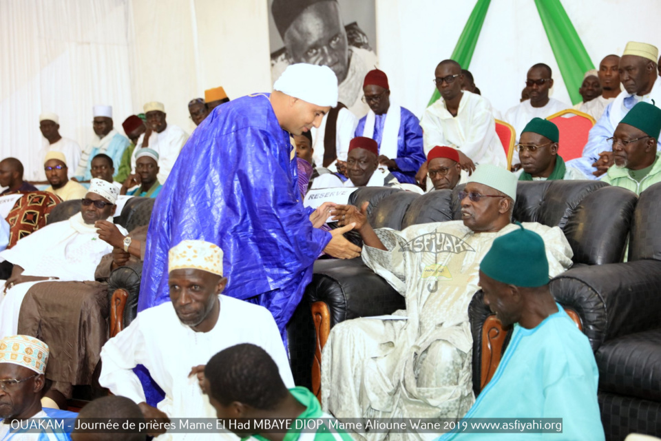PHOTOS - OUAKAM - Les Images de la Cérémonie de de Clôture de la Journée de prières des familles Mame El Had MBAYE DIOP, Mame Alioune WANE 2019, présidée par Serigne Babacar SY Mansour, Khalif General des Tidianes 