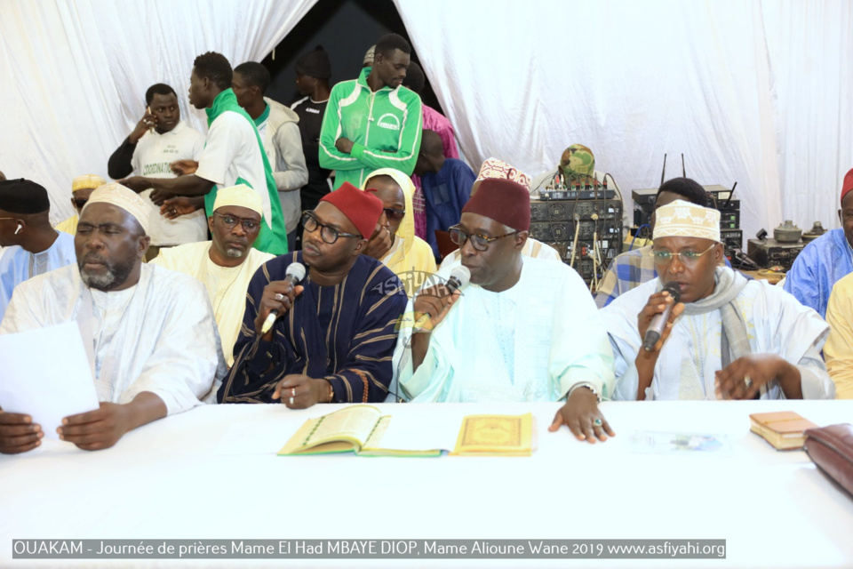 PHOTOS - OUAKAM - Les Images de la Cérémonie de de Clôture de la Journée de prières des familles Mame El Had MBAYE DIOP, Mame Alioune WANE 2019, présidée par Serigne Babacar SY Mansour, Khalif General des Tidianes 