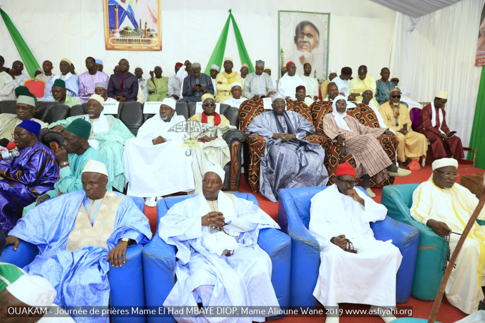 PHOTOS - OUAKAM - Les Images de la Cérémonie de de Clôture de la Journée de prières des familles Mame El Had MBAYE DIOP, Mame Alioune WANE 2019, présidée par Serigne Babacar SY Mansour, Khalif General des Tidianes 