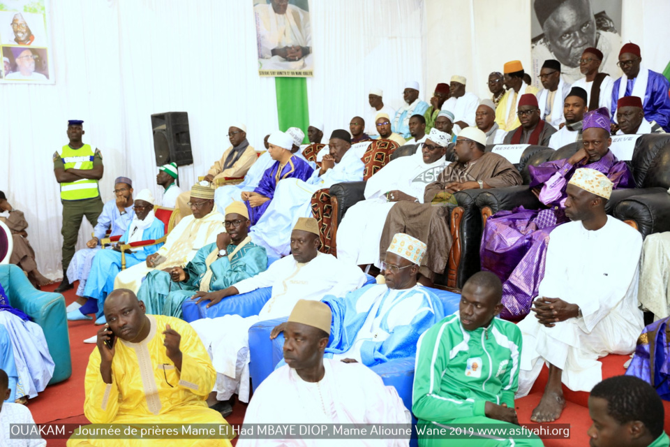 PHOTOS - OUAKAM - Les Images de la Cérémonie de de Clôture de la Journée de prières des familles Mame El Had MBAYE DIOP, Mame Alioune WANE 2019, présidée par Serigne Babacar SY Mansour, Khalif General des Tidianes 