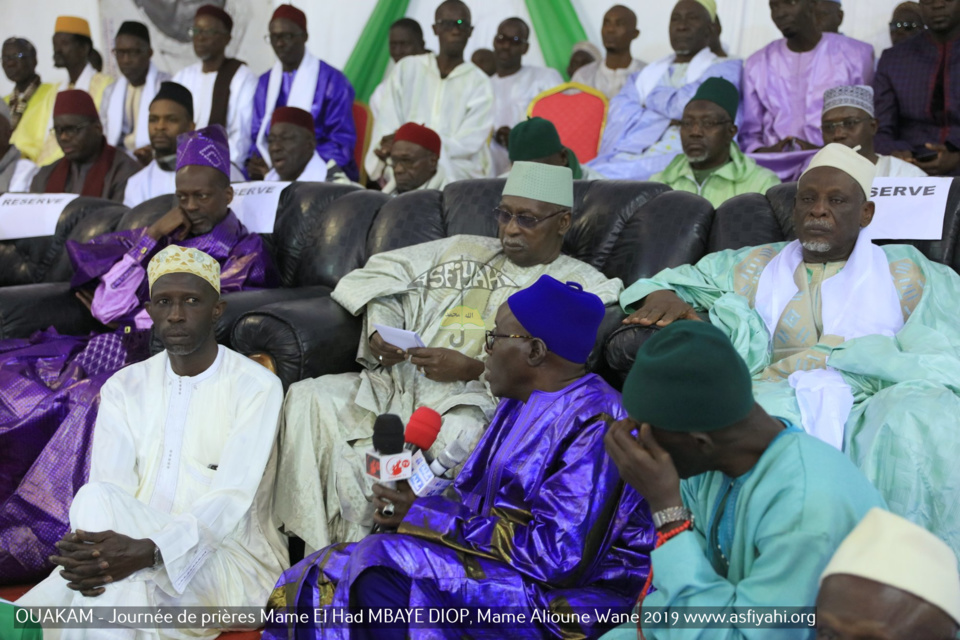 PHOTOS - OUAKAM - Les Images de la Cérémonie de de Clôture de la Journée de prières des familles Mame El Had MBAYE DIOP, Mame Alioune WANE 2019, présidée par Serigne Babacar SY Mansour, Khalif General des Tidianes 