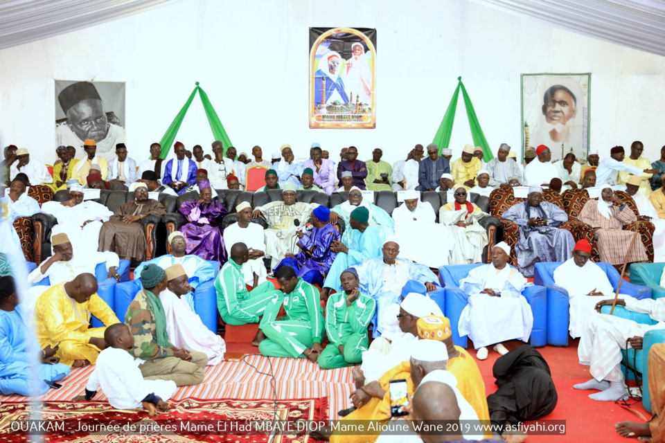 PHOTOS - OUAKAM - Les Images de la Cérémonie de de Clôture de la Journée de prières des familles Mame El Had MBAYE DIOP, Mame Alioune WANE 2019, présidée par Serigne Babacar SY Mansour, Khalif General des Tidianes 