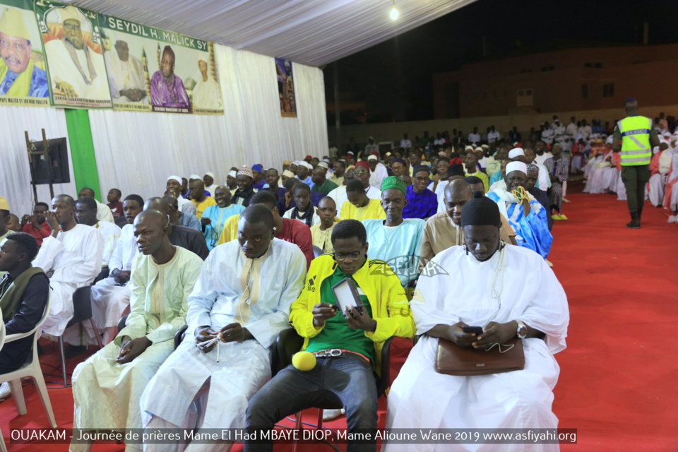 PHOTOS - OUAKAM - Les Images de la Cérémonie de de Clôture de la Journée de prières des familles Mame El Had MBAYE DIOP, Mame Alioune WANE 2019, présidée par Serigne Babacar SY Mansour, Khalif General des Tidianes 