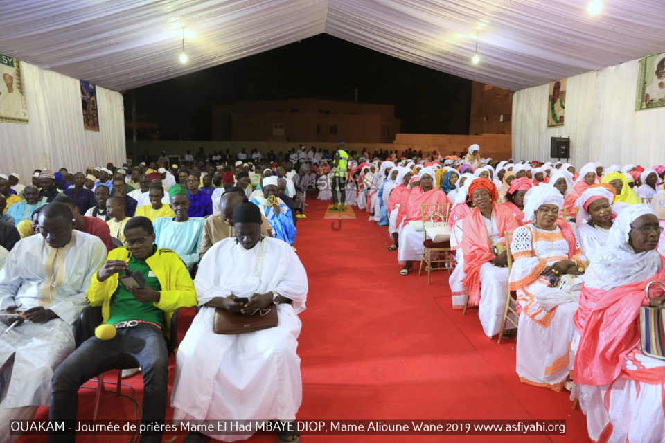 PHOTOS - OUAKAM - Les Images de la Cérémonie de de Clôture de la Journée de prières des familles Mame El Had MBAYE DIOP, Mame Alioune WANE 2019, présidée par Serigne Babacar SY Mansour, Khalif General des Tidianes 