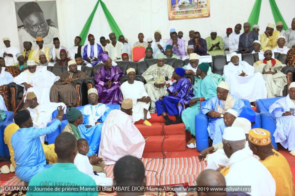 PHOTOS - OUAKAM - Les Images de la Cérémonie de de Clôture de la Journée de prières des familles Mame El Had MBAYE DIOP, Mame Alioune WANE 2019, présidée par Serigne Babacar SY Mansour, Khalif General des Tidianes 