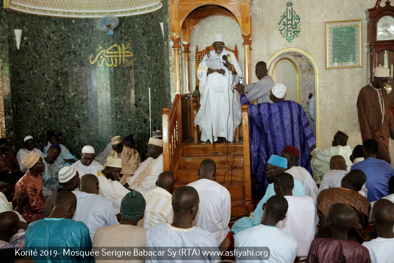 PHOTOS - KORITE 2019 À TIVAOUANE - Les Images de la Priére de L'Eid El Fitr à la Mosquée Serigne Babacar SY (rta) dirigée par Imam Moussa DIop