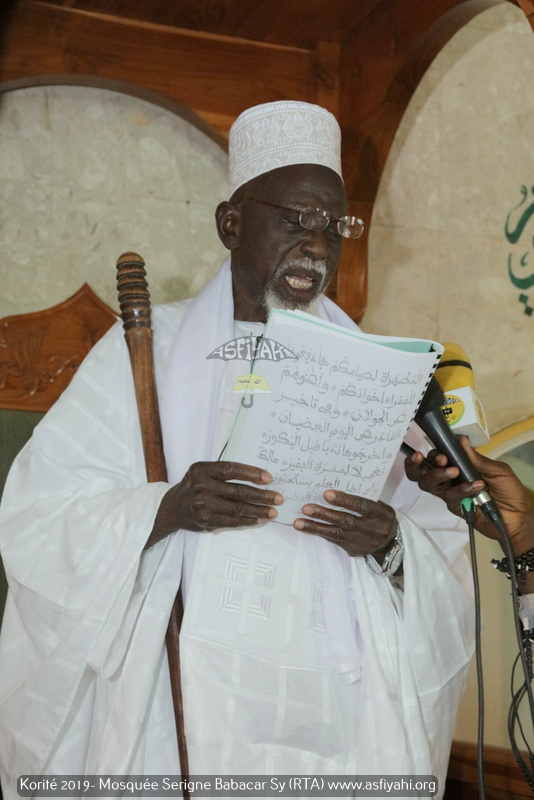 PHOTOS - KORITE 2019 À TIVAOUANE - Les Images de la Priére de L'Eid El Fitr à la Mosquée Serigne Babacar SY (rta) dirigée par Imam Moussa DIop