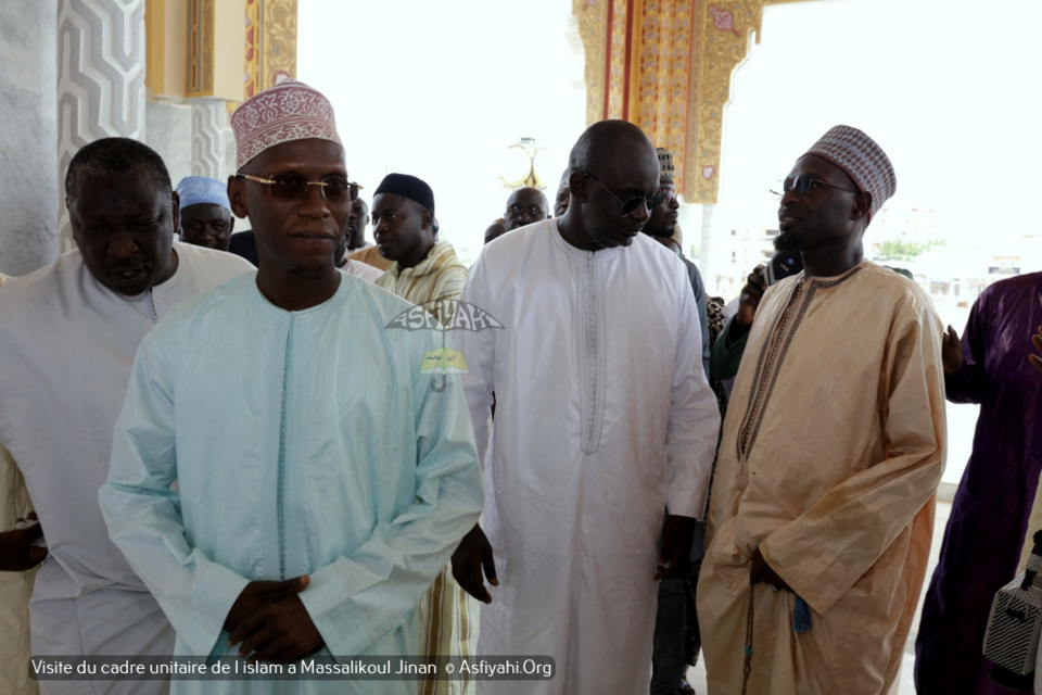 PHOTOS - Visite du Cadre Unitaire de l'islam à la Grande Mosquée Massalikoul Jinaan. L’histoire de la belle cohabitation religieuse du Sénégal.magnifiée