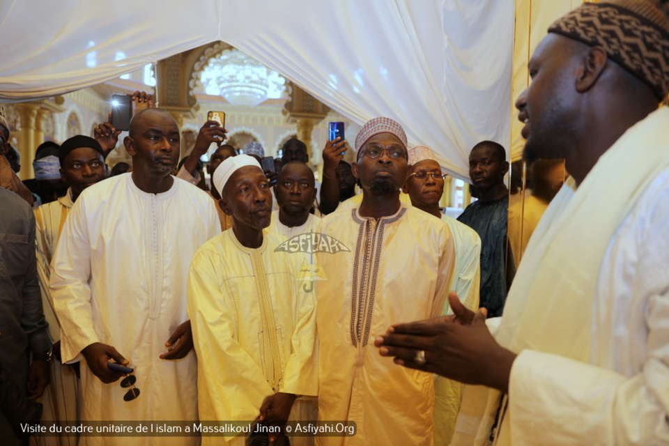 PHOTOS - Visite du Cadre Unitaire de l'islam à la Grande Mosquée Massalikoul Jinaan. L’histoire de la belle cohabitation religieuse du Sénégal.magnifiée