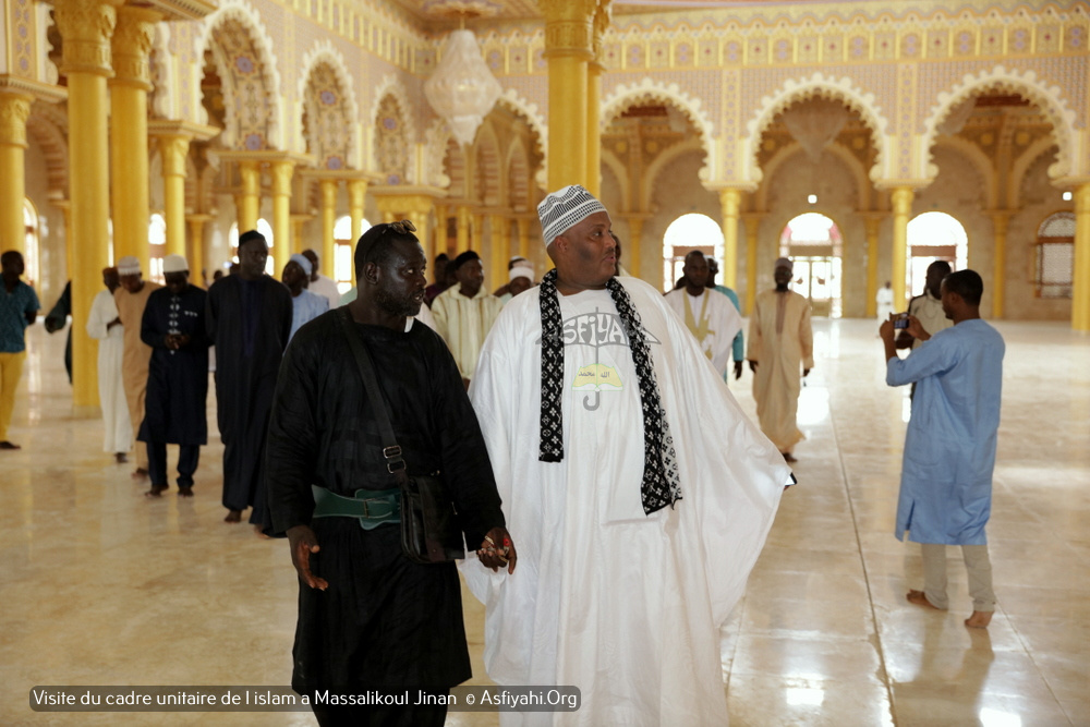 PHOTOS - Visite du Cadre Unitaire de l'islam à la Grande Mosquée Massalikoul Jinaan. L’histoire de la belle cohabitation religieuse du Sénégal.magnifiée