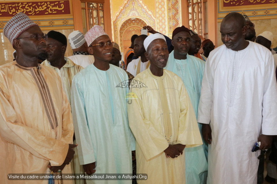 PHOTOS - Visite du Cadre Unitaire de l'islam à la Grande Mosquée Massalikoul Jinaan. L’histoire de la belle cohabitation religieuse du Sénégal.magnifiée