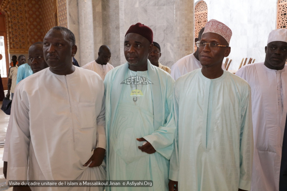 PHOTOS - Visite du Cadre Unitaire de l'islam à la Grande Mosquée Massalikoul Jinaan. L’histoire de la belle cohabitation religieuse du Sénégal.magnifiée