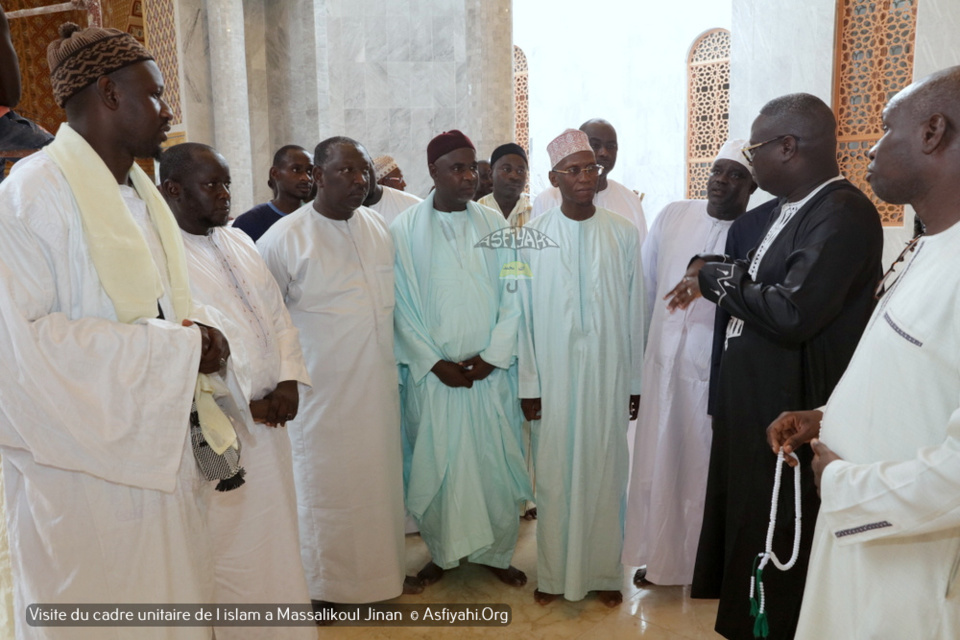 PHOTOS - Visite du Cadre Unitaire de l'islam à la Grande Mosquée Massalikoul Jinaan. L’histoire de la belle cohabitation religieuse du Sénégal.magnifiée