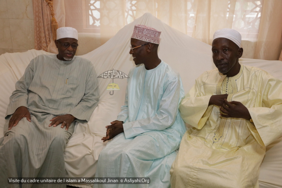 PHOTOS - Visite du Cadre Unitaire de l'islam à la Grande Mosquée Massalikoul Jinaan. L’histoire de la belle cohabitation religieuse du Sénégal.magnifiée