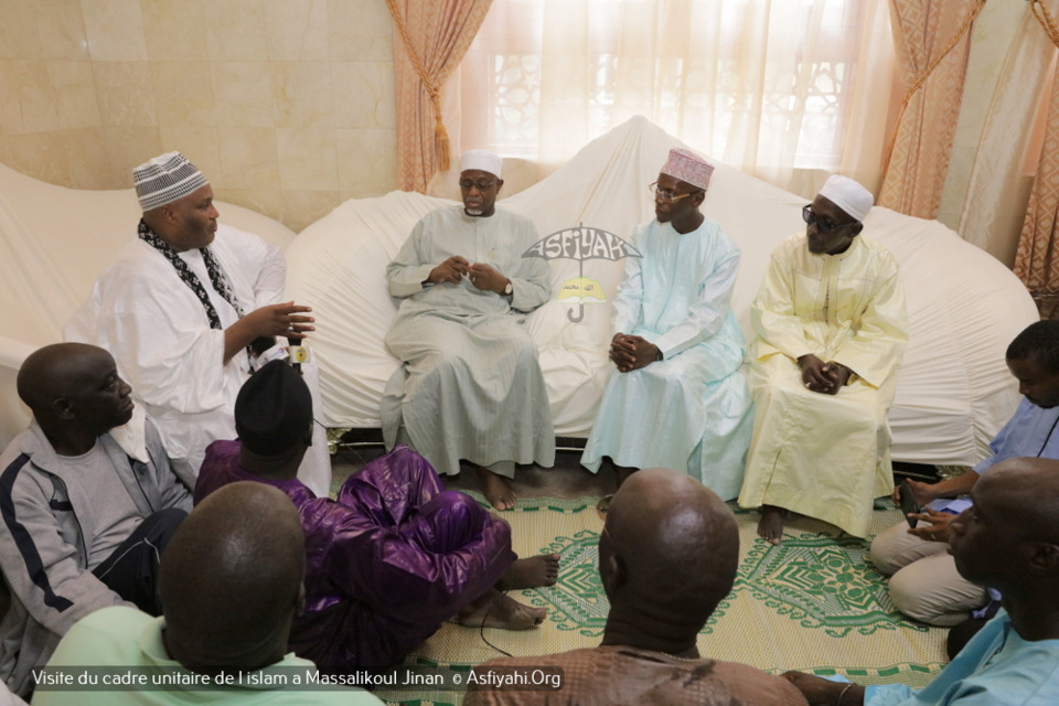 PHOTOS - Visite du Cadre Unitaire de l'islam à la Grande Mosquée Massalikoul Jinaan. L’histoire de la belle cohabitation religieuse du Sénégal.magnifiée