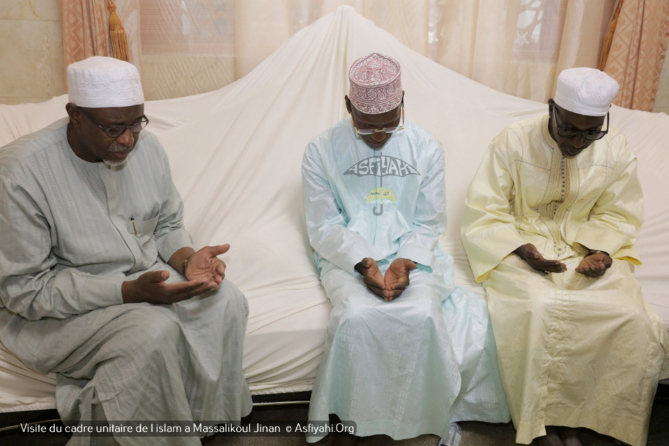 PHOTOS - Visite du Cadre Unitaire de l'islam à la Grande Mosquée Massalikoul Jinaan. L’histoire de la belle cohabitation religieuse du Sénégal.magnifiée