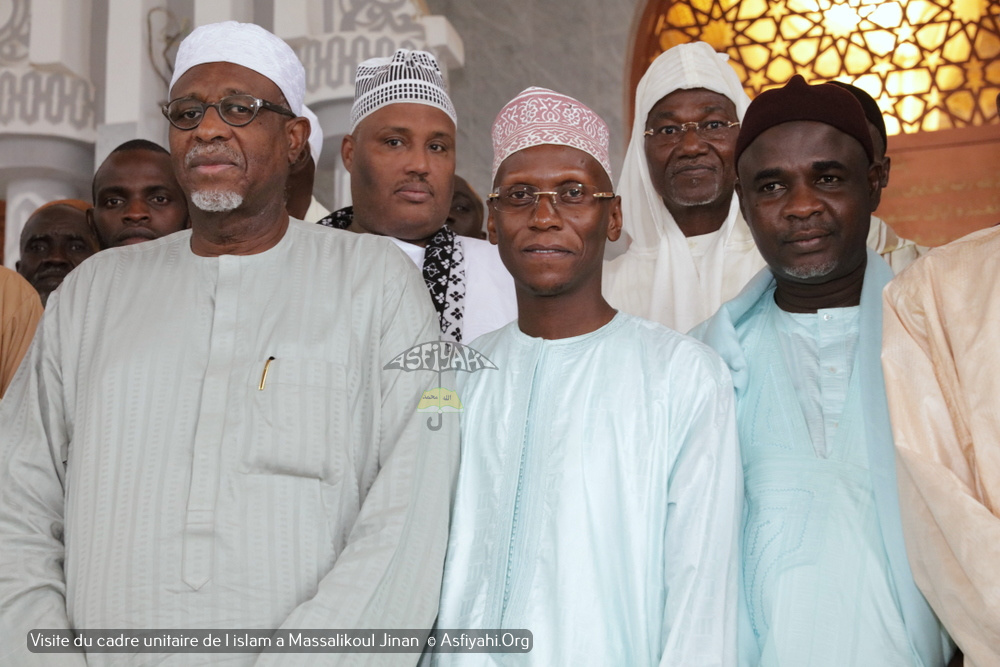 PHOTOS - Visite du Cadre Unitaire de l'islam à la Grande Mosquée Massalikoul Jinaan. L’histoire de la belle cohabitation religieuse du Sénégal.magnifiée