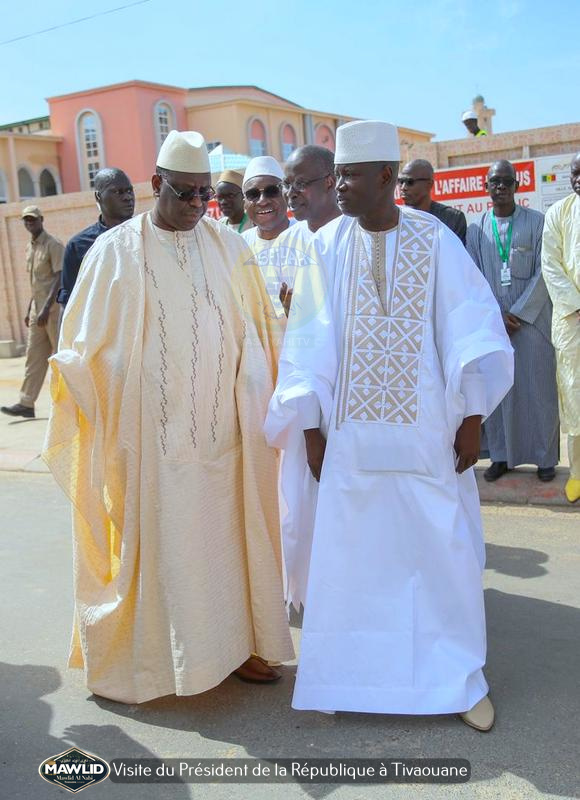 PHOTOS - MAWLID 2019 - Accueil du President Macky Sall à Tivaouane par le Khalif General des TIdianes et la famille de Seydil Hadj Malick SY