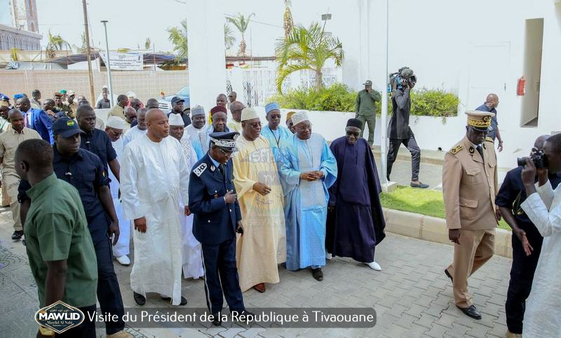 PHOTOS - MAWLID 2019 - Accueil du President Macky Sall à Tivaouane par le Khalif General des TIdianes et la famille de Seydil Hadj Malick SY