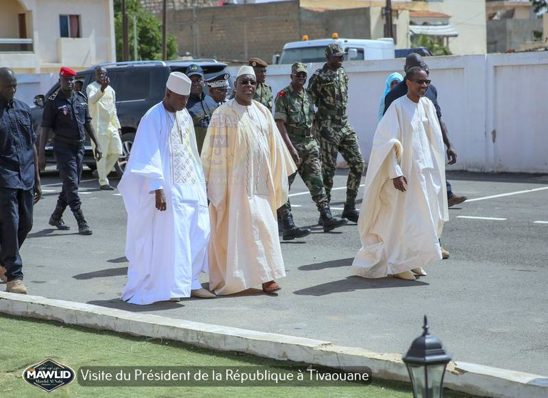 PHOTOS - MAWLID 2019 - Accueil du President Macky Sall à Tivaouane par le Khalif General des TIdianes et la famille de Seydil Hadj Malick SY