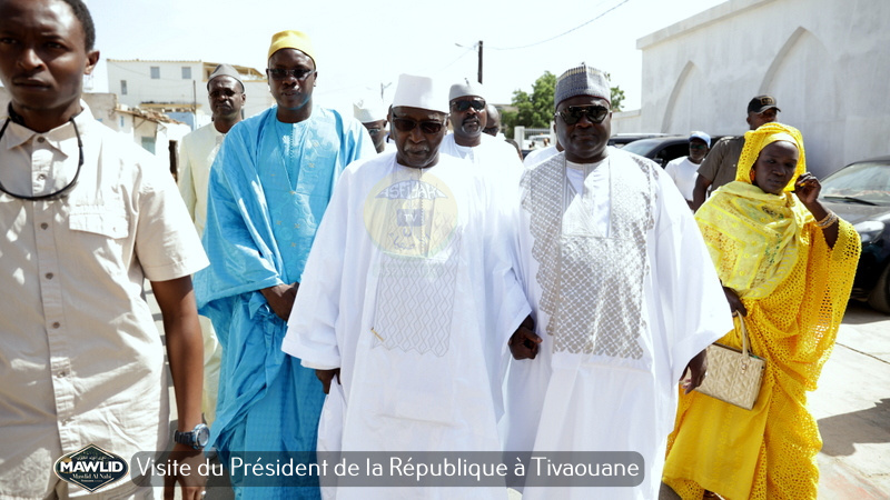 PHOTOS - MAWLID 2019 - Accueil du President Macky Sall à Tivaouane par le Khalif General des TIdianes et la famille de Seydil Hadj Malick SY