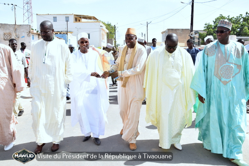 PHOTOS - MAWLID 2019 - Accueil du President Macky Sall à Tivaouane par le Khalif General des TIdianes et la famille de Seydil Hadj Malick SY