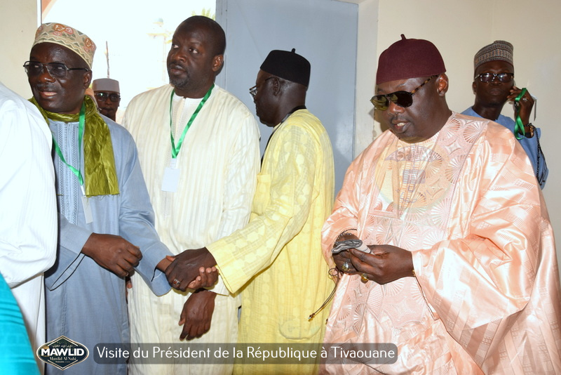 PHOTOS - MAWLID 2019 - Accueil du President Macky Sall à Tivaouane par le Khalif General des TIdianes et la famille de Seydil Hadj Malick SY