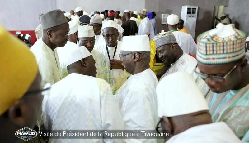 PHOTOS - MAWLID 2019 - Accueil du President Macky Sall à Tivaouane par le Khalif General des TIdianes et la famille de Seydil Hadj Malick SY