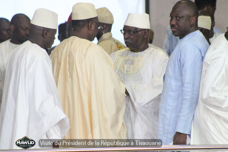 PHOTOS - MAWLID 2019 - Accueil du President Macky Sall à Tivaouane par le Khalif General des TIdianes et la famille de Seydil Hadj Malick SY